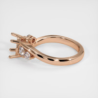 18K Rose Gold Accent Stones Ring Setting Image