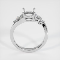 14K White Gold Accent Stones Ring Setting Image