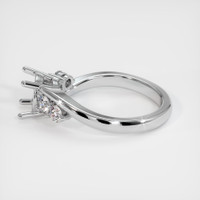 18K White Gold Accent Stones Ring Setting Image