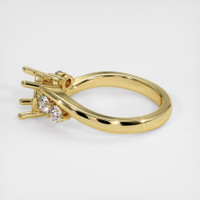 18K Yellow Gold Accent Stones Ring Setting Image