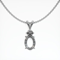 10K White Gold Accent Stones Pendant Setting Video