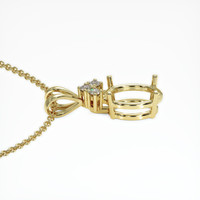 10K Yellow Gold Accent Stones Pendant Setting Image