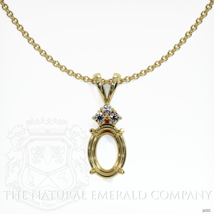  Emerald Pendant 1.84 Ct., 18K Yellow Gold