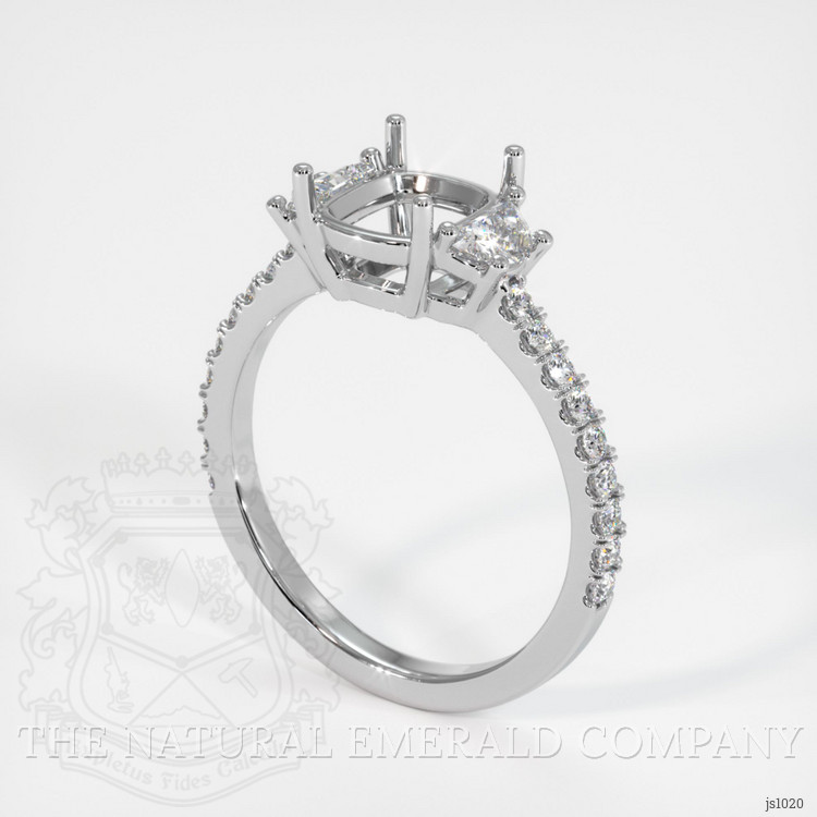 Three Stone Emerald Ring 1.26 Ct., Platinum 950