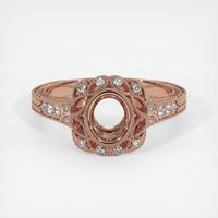 14K Rose Gold Antique Style Ring Setting Image