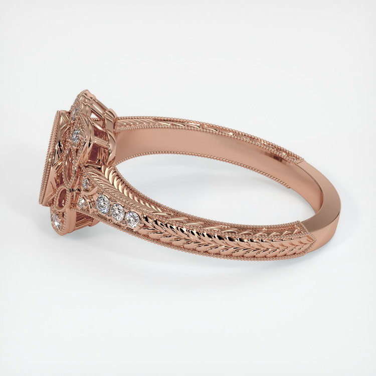 14K Rose Gold Antique Style Ring Setting