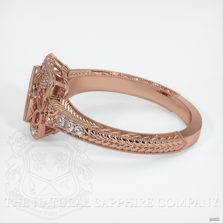 14K Rose Gold Antique Style Ring Setting