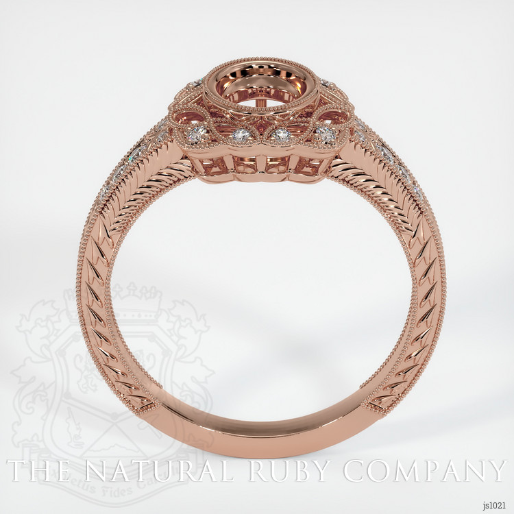 14K Rose Gold Antique Style Ring Setting
