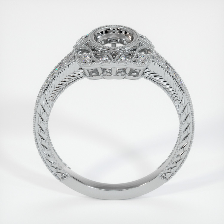Silver Antique Style Ring Setting