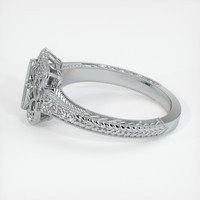 14K White Gold Antique Style Ring Setting Image