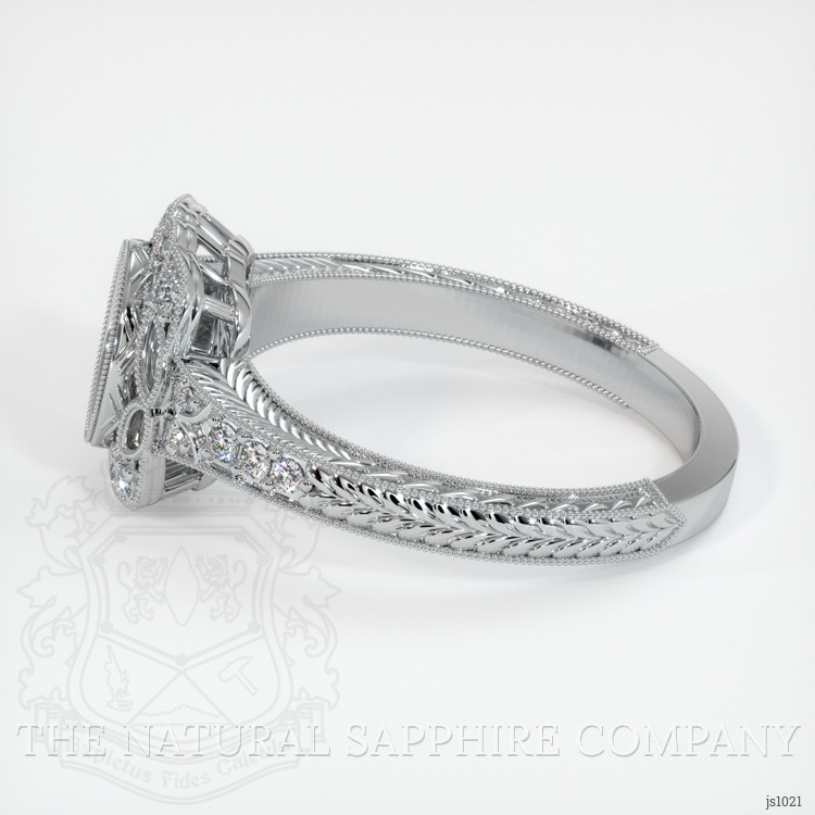18K White Gold Antique Style Ring Setting