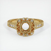 10K Yellow Gold Antique Style Ring Setting Image
