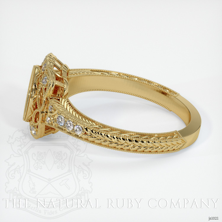 14K Yellow Gold Antique Style Ring Setting