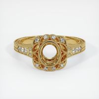 18K Yellow Gold Antique Style Ring Setting Image