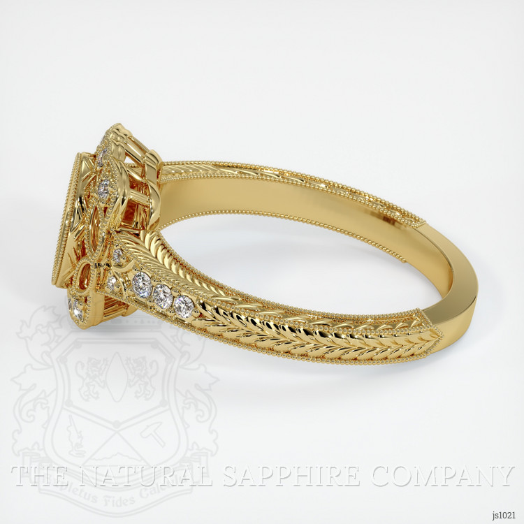 18K Yellow Gold Antique Style Ring Setting
