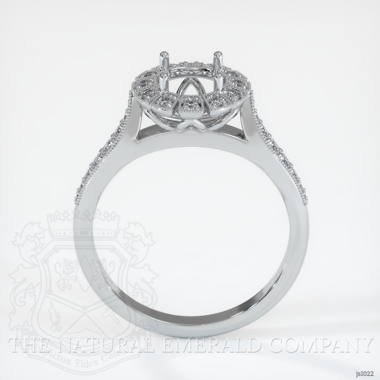 Silver Pave Ring Setting