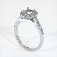 10K White Gold Pave Ring Setting Video