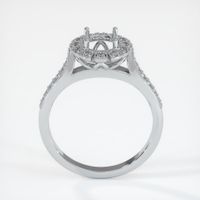 14K White Gold Pave Ring Setting Image