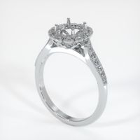18K White Gold Pave Ring Setting Video