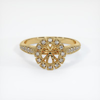 10K Yellow Gold Pave Ring Setting Image