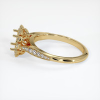 10K Yellow Gold Pave Ring Setting Image