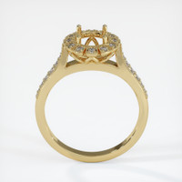 10K Yellow Gold Pave Ring Setting Image