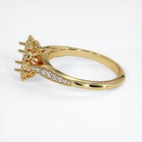 18K Yellow Gold Pave Ring Setting Image