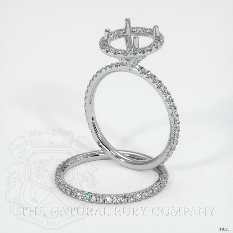 Platinum 950 Pave Ring Setting