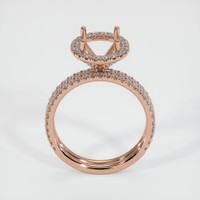14K Rose Gold Pave Ring Setting Image