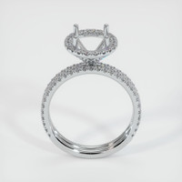 14K White Gold Pave Ring Setting Image