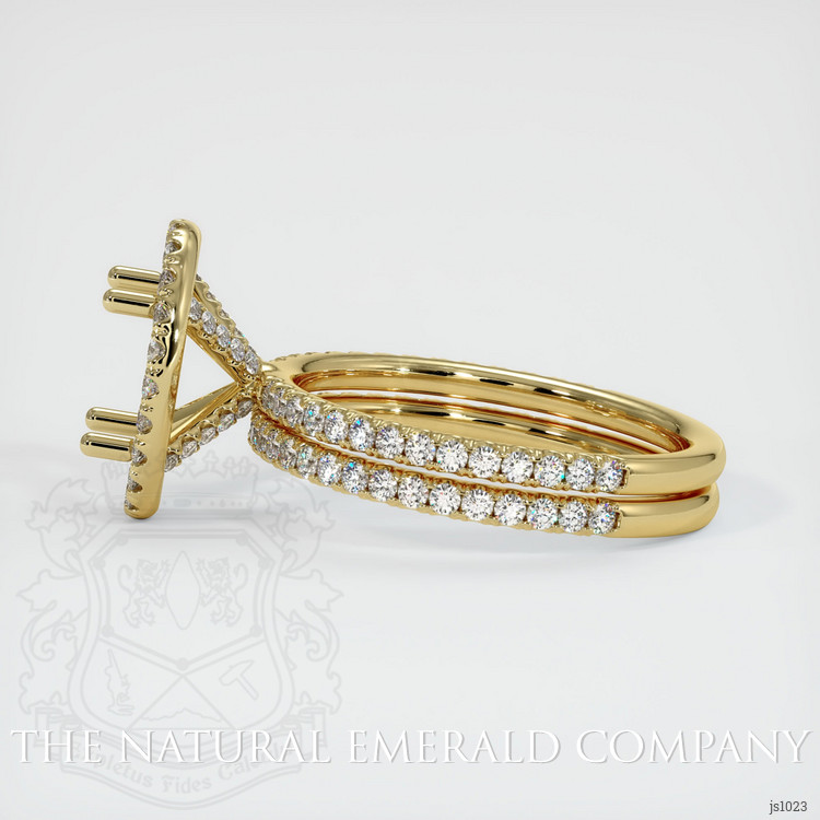 18K Yellow Gold Pave Ring Setting