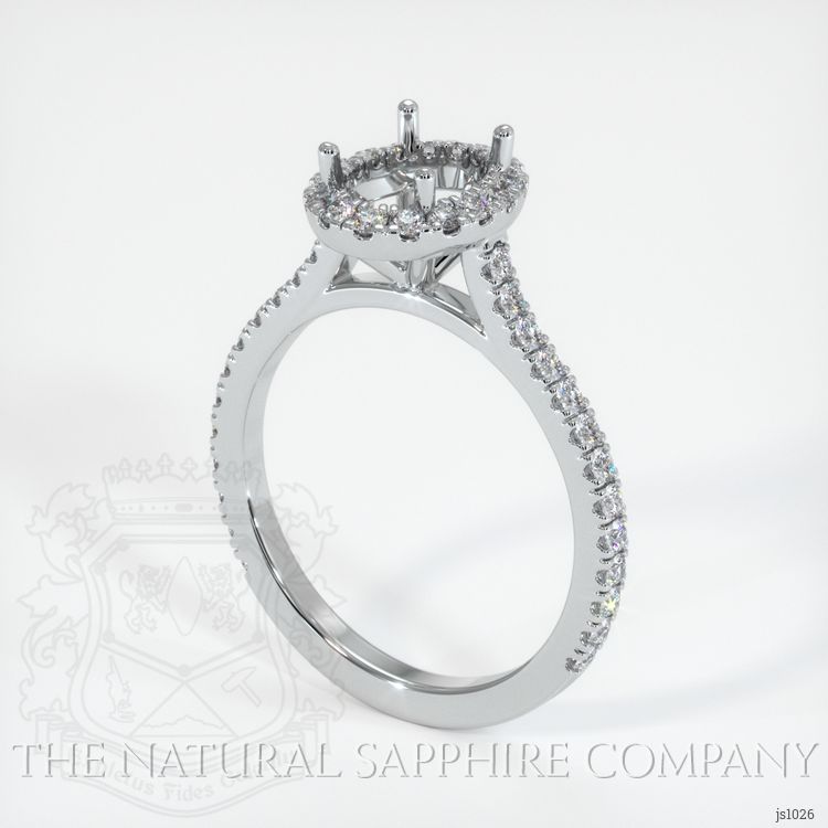 Platinum 950 Pave Ring Setting