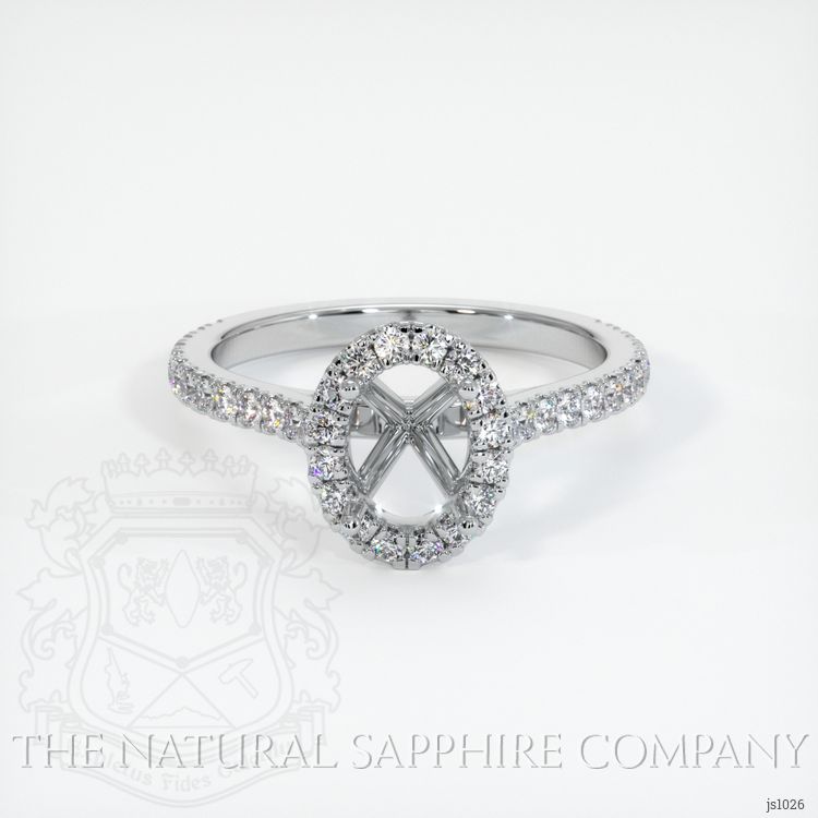Platinum 950 Pave Ring Setting