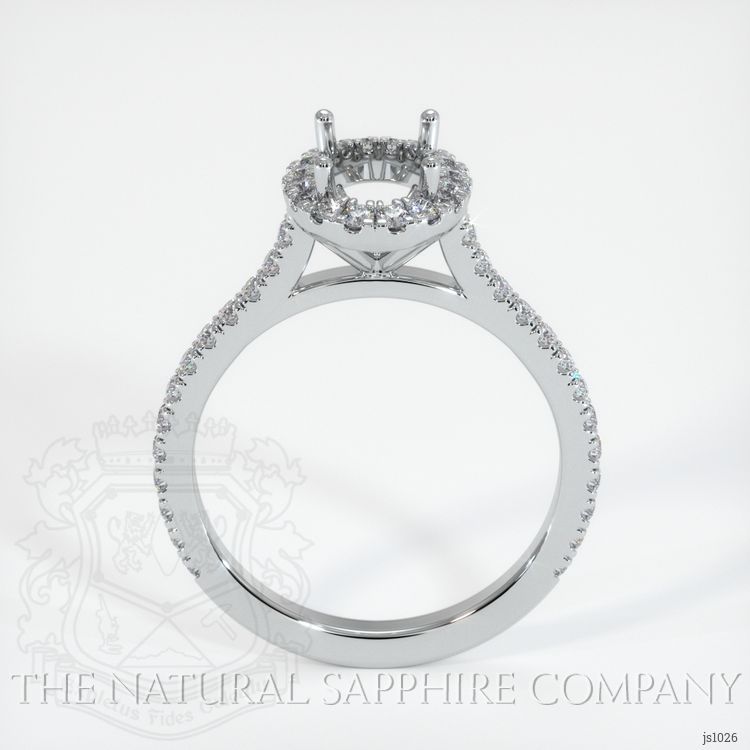 Platinum 950 Pave Ring Setting
