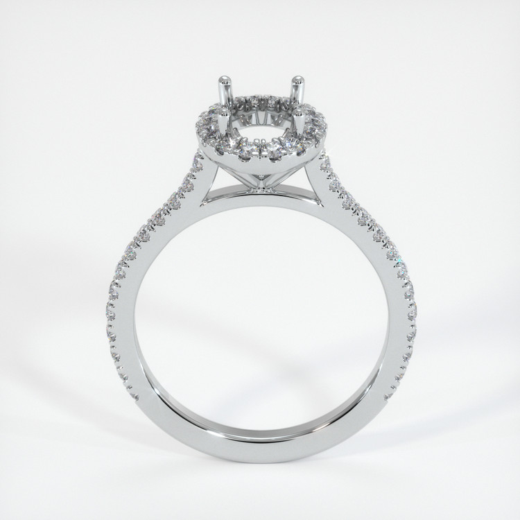 Platinum 950 Pave Ring Setting