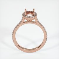 14K Rose Gold Pave Ring Setting Image