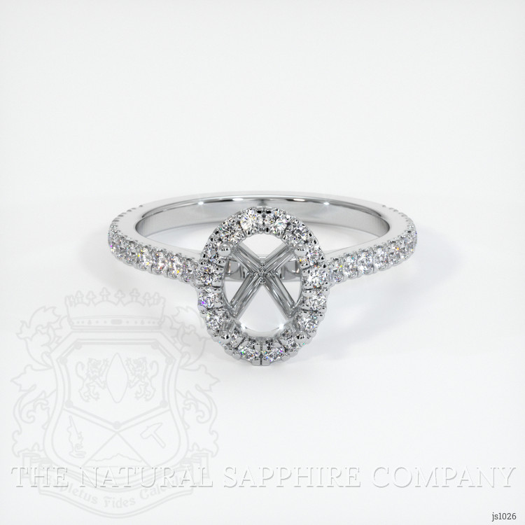 Silver Pave Ring Setting