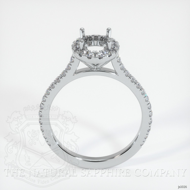 Silver Pave Ring Setting