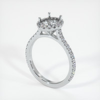 10K White Gold Pave Ring Setting Video