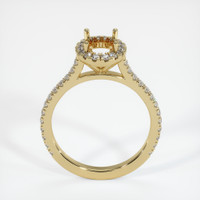 10K Yellow Gold Pave Ring Setting Image