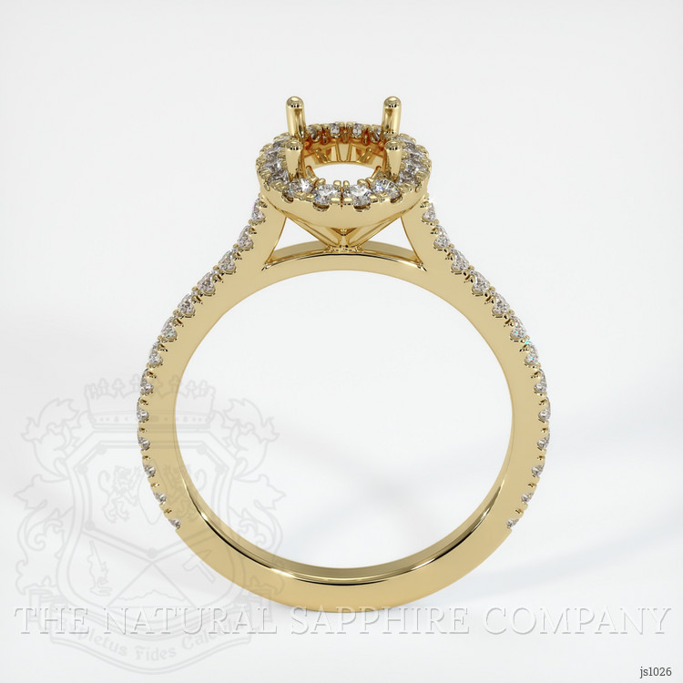 10K Yellow Gold Pave Ring Setting