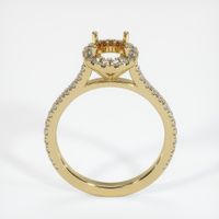 14K Yellow Gold Pave Ring Setting Image