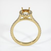 18K Yellow Gold Pave Ring Setting Image