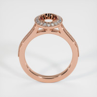 14K Rose Gold Pave Ring Setting Image