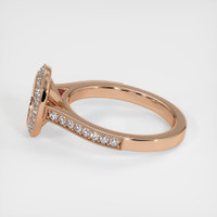 18K Rose Gold Pave Ring Setting Image