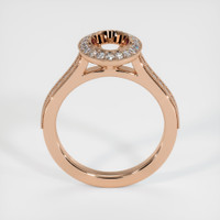 18K Rose Gold Pave Ring Setting Image