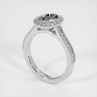14K White Gold Pave Ring Setting Video