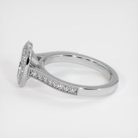 14K White Gold Pave Ring Setting Image
