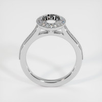 14K White Gold Pave Ring Setting Image