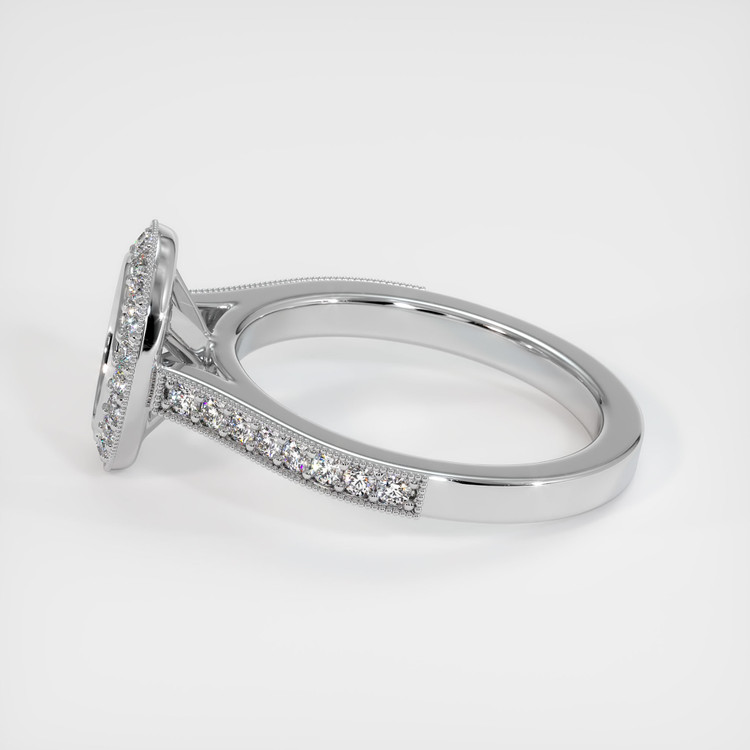 18K White Gold Pave Ring Setting